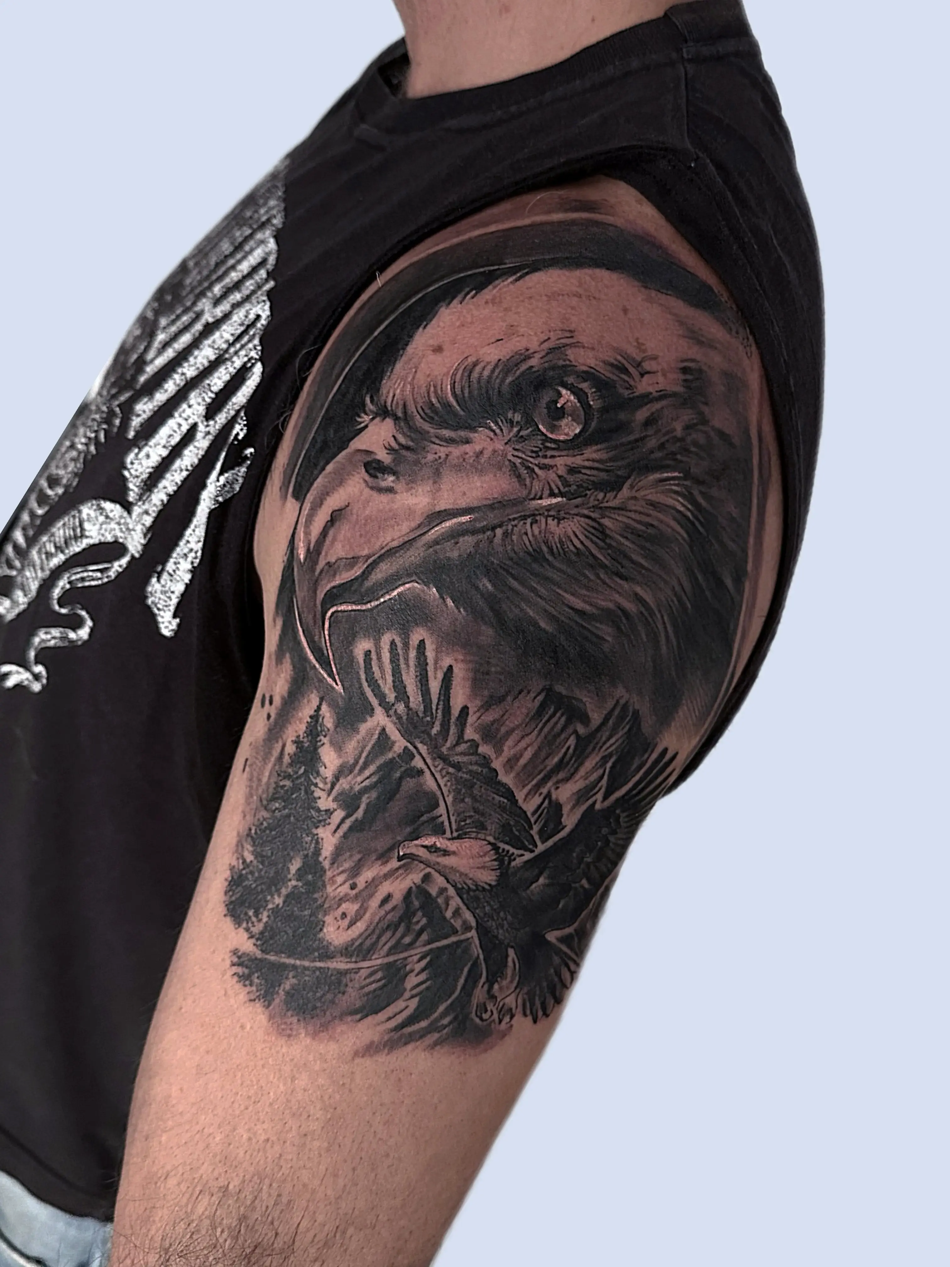  Realistic eagle tattoo athens