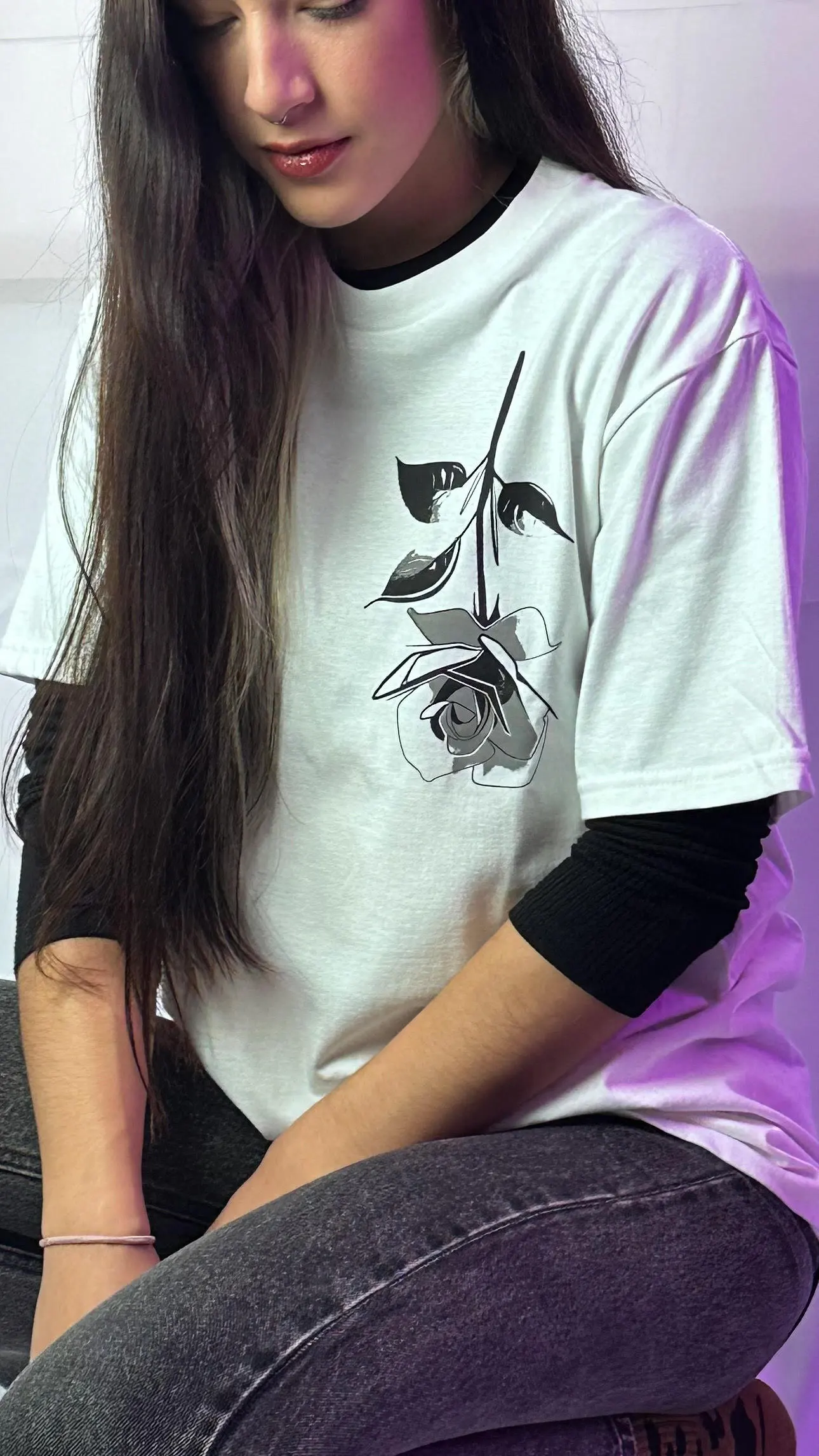 Rose tee
